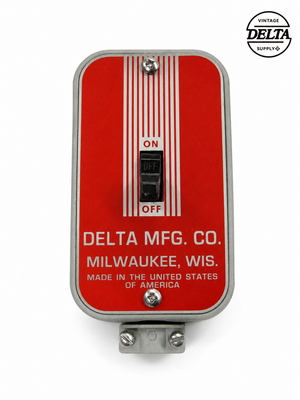 VINTAGE SWITCH PLATES - Delta Unisaw and Delta Mfg styles - new stainless steel