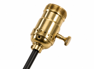 Solid brass replacement socket for the Delta 882 retirement work light.