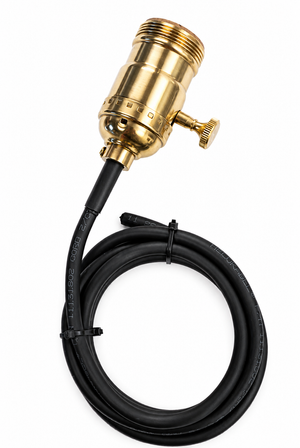 Solid brass replacement socket for the Delta 882 retirement work light.