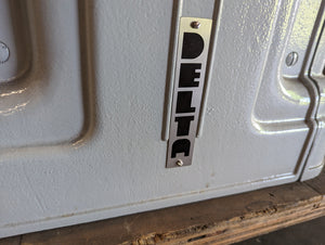 DELTA LOGO BADGE - All new stainless steel - PERFECT FOR CAST IRON BASES