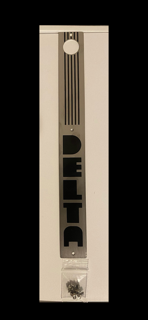 DELTA UNISAW/SHAPER DUST DOOR BADGE