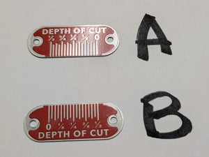 DELTA JOINTER DEPTH OF CUT GAUGE