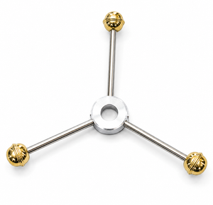 DELTA DRILL PRESS - THREE SPOKE HUB AND HANDLE UPGRADE FOR DP220 WITH SOLID BRASS KNOBS