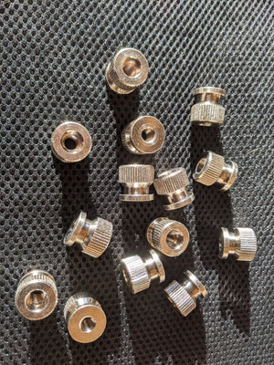 VINTAGE DELTA CAST IRON BASE KNURLED NUTS