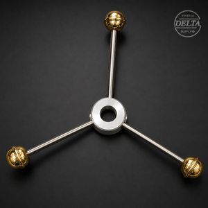 Delta Saturn Knob in Solid Brass Limited Edition