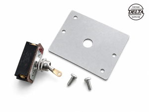 ROD AND SWITCH KIT FOR A VINTAGE DELTA MACHINE ON AN OPEN SPLAYED LEG STAND