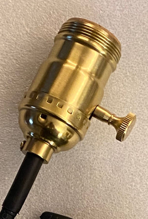 Solid brass replacement socket for the Delta 882 retirement work light.