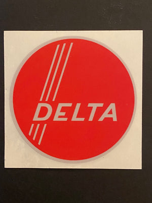 VINTAGE DELTA 3 STRIPE DECAL