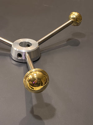 Delta Saturn Knob in Solid Brass