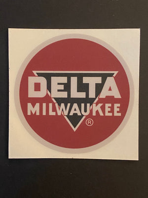 VINTAGE DELTA MILWAUKEE DECAL