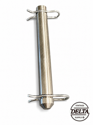 STAINLESS-STEEL DELTA ROCKWELL 10" UNISAW MOTOR MOUNTING PIN WITH CLIPS