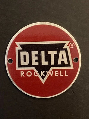 VINTAGE DELTA ROCKWELL BADGE