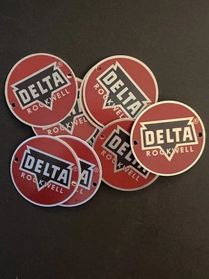 VINTAGE DELTA ROCKWELL BADGE