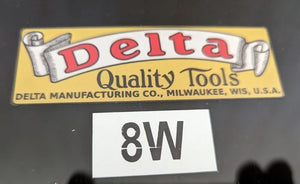 DECALS FOR VINTAGE DELTA ROCKWELL WOODWORKING MACHINERY *5*