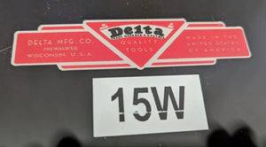 DECALS FOR VINTAGE DELTA ROCKWELL WOODWORKING MACHINERY *5*