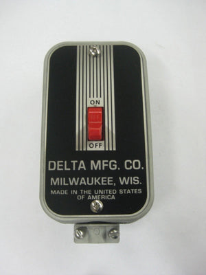 VINTAGE SWITCH PLATES - Delta Unisaw and Delta Mfg styles - new stainless steel