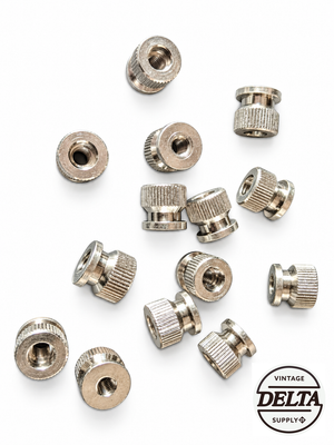 VINTAGE DELTA CAST IRON BASE KNURLED NUTS